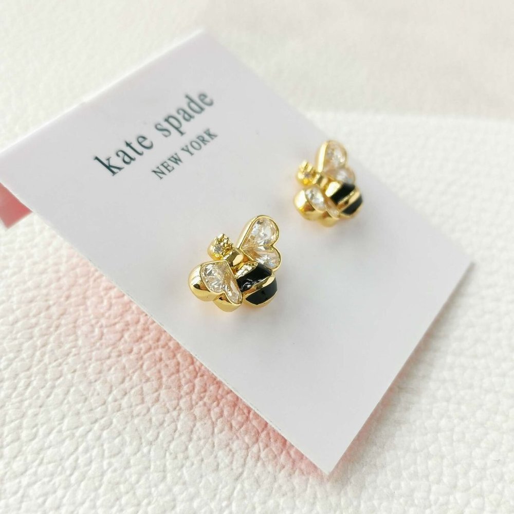 Kate Spade Bee Stud Earrings Cubic Zirconia